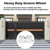 Yuecoom Groove Wheel VShaped, Track gate Wheels, V Shaped Double