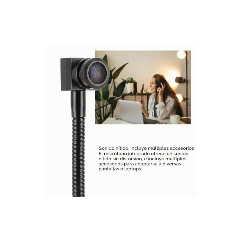 Cámara Web Central USB 1080P de Bewinner, Enfoque Fijo, Micrófono