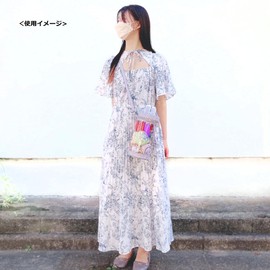 G Trigger Rabbit Ear Shoulder Bag, Transparent, Clear, Plush Pouch, 7.9 inches (20 cm), Sewing Bag, Red, Sore Bit, Pushing Activity, Parallel Imported