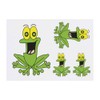 4 x 'Happy Frog' Temporary Tattoos - Water Resistant, Skin-Safe,