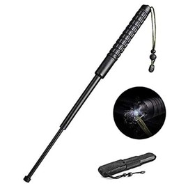 Three-section Telescopic Stick Non-slip Handle Outdoor Sports Self-defense Vehicle Broken Window Tool