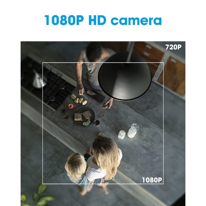 mayycinco Smoke Detector Camera WiFi 1080P Small Wireless Cameras Nanny