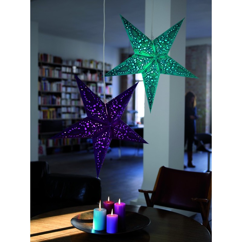 Windworks E01249 Paper Star, Luminous Star Mono Red