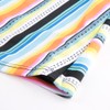 Fashionable Women Surf Clothing Rainbow Striped Sling Single Piece Set
