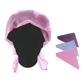Tredoni 47x33 Triangular Hair Setting Net - Heat-Resistant Universal Size Curler Rolls Holder Drying Net, Multi-Color (1 pcs)