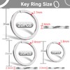 Czkonore 60 pieces key rings, 3 sizes (30 mm, 25