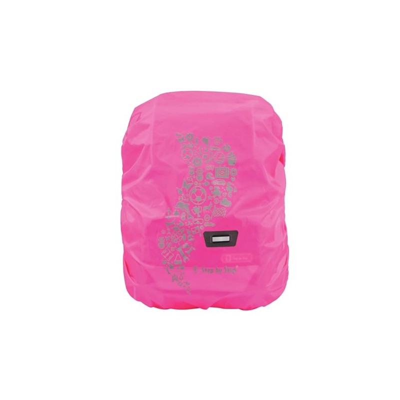 Step by Step Rain/Safety Cover Reflective Pink Fits All School