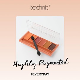 Technic Mini Edit 6 Eyeshadow Palette, Long Lasting and Blendable Matte & Shimmer Shades 7.2g (Marrakech)
