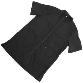 Kisangel 1Pc Dog Cat Cosmetologist Uniforms Grooming Smock- Dog Grooming Workwear Barber Jackets(Black, Size L)