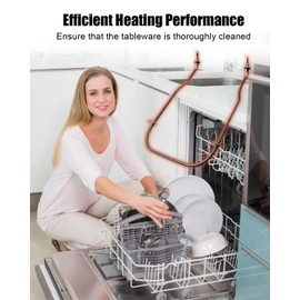 W11537778 Dishwasher Heating Element Assembly Replacement Fit for Whirlpool Dishwasher Models 66514165L120 66514169L120 66514175N120 66514179N120 Replace W11412298 W11536143 W11536777 W11537777