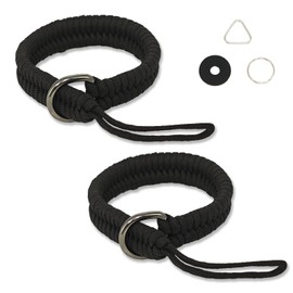 Zilotusnte Camera Wrist Strap, Rope Camera Hand Strap for DSLR camera, Mirrorless Camera, Camera Hand Strap with Triangular Ring and O-Ring Safer Connector, Black & Black (Applicable on many devices)