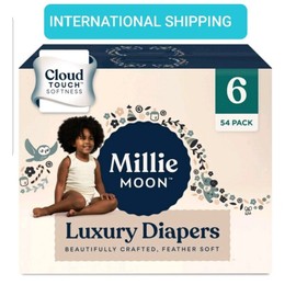 Millie Moon New All Natural Millie Moon Disposable Diapers Cloud Touch Softness Size 6