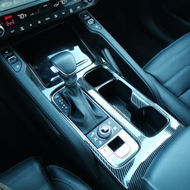 YOUTOOCAR Gear Shift Panel Cover Trim Compatible with Kia Telluride 2020-2025 Accessories (Carbon Fiber Pattern)