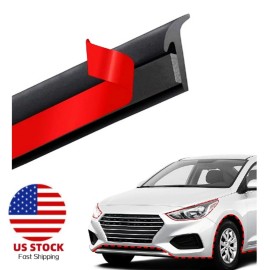 Unbranded 16.4FT T-Shape Rubber Seal Strip Weatherstrip Self Adhesive ​for Car Windshield