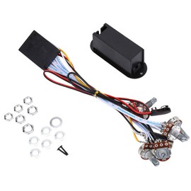 3 Band Active EQ Equalizer Preamp Circuit Pickup Guitar Bass Tone Control with Fittings