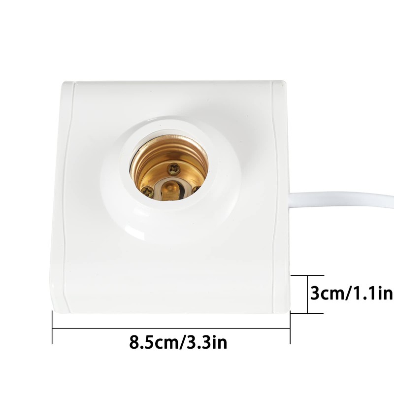 E27 Plug-in Lamp Holder E26 Screw with On/Off SwitchWire Light