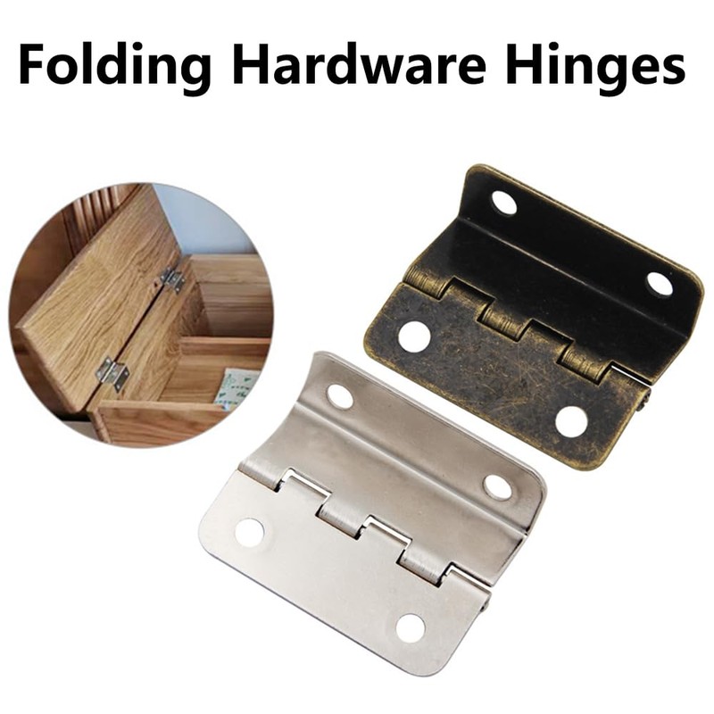 2 Pcs Half-Surface Hinges - Offset Door, Retro Shutter Hinge