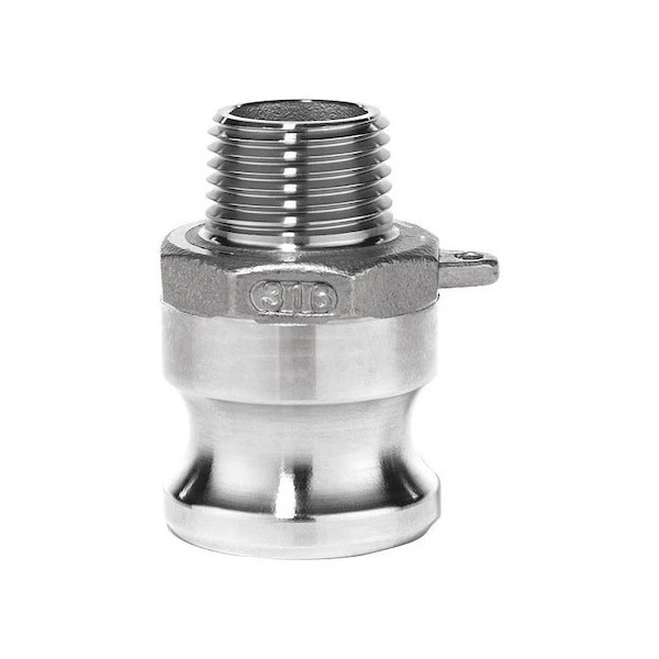 Usa Industrials Bulk-Cgf-327 Cam And Groove Fitting, 304Ss, F, 3"