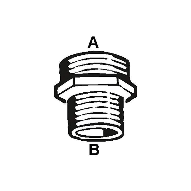 CORNAT TEC386421 Reduc. Double Nipple 3/4x1/2