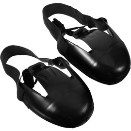 Angoily Steel Toe Caps for Shoes, 1 Pair of Visitor Overshoes, Steel Toe Cap, Anti Smashing Visitor Protection Cap, Overshoe, Non-Slip Protective Covers for Shoes with Steel Toe Cap, Protective Overshoes 36-46