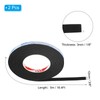 PATIKIL 3/8"W x 1/8"T x 16.4Ft EVA Black Single Sided
