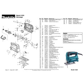 Makita 210025-8 Ball Bearing 627LLB Replacement Part