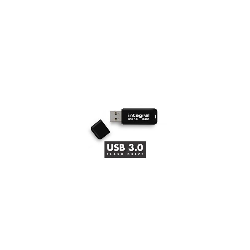 Integral Noir 128 GB USB 3.0 Flash Drive, black