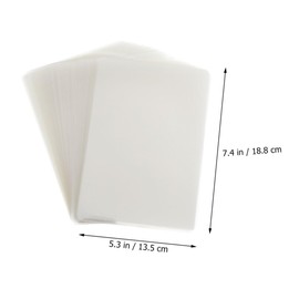 DOITOOL 100 Sheets Transparent Laminating Sheets Plastic Film for Photos Documents Fade Resistant Easy Storage Reflective for Long Term Protection