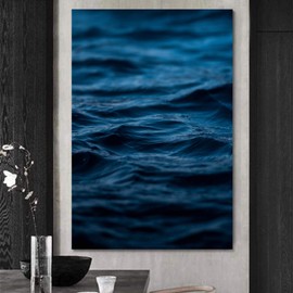 SIGNWIN Canvas Wall Art Calm Seas Beach Beach Blue Coastal Cool Photography Relax/Calm - 24x36 inches