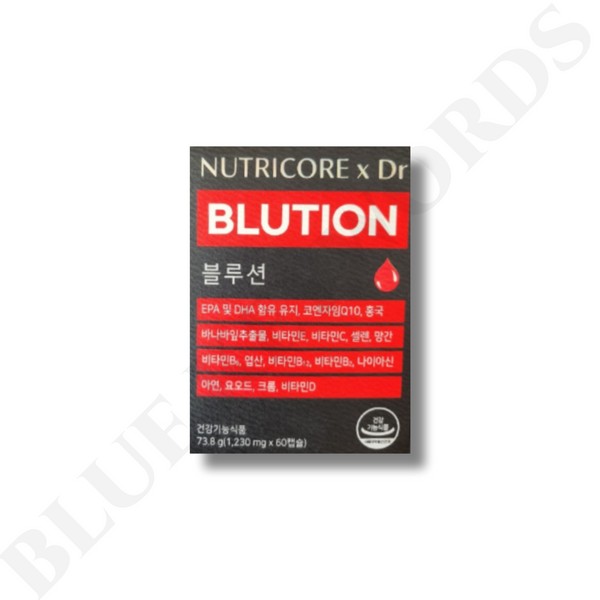 Nutricore / 뉴트리코어 x Dr.BLUTION 블루션 코엔자임Q10 홍국 나토균 1230