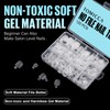 TOMICCA Pack of 120 Transparent False Toenails Kit, 12 Sizes