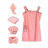 5Pcs Bath Towel Wrap Set Hair Drying Cap Headband Princess