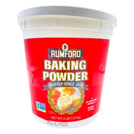 Rumford Aluminum-Free Baking Powder 4 Lbs (Pack of 2)