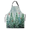 Granbey Colorful Dog Paws Apron, Christmas Tree, 28 x 33"
