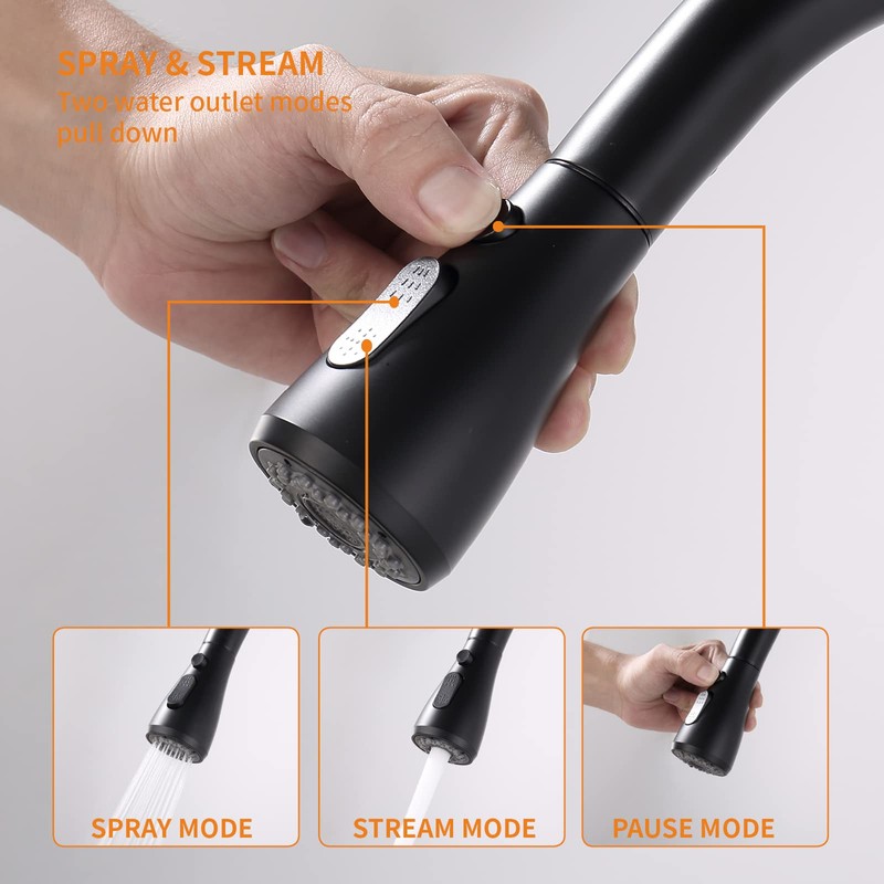 Touch Kitchen Faucet,KEER Smart Kitchen Sink Faucet with Pull Down