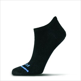 FITS Light Runner, Low Cut Sock for Men and Women, Made with Merino Wool, Breathable, Lightweight, Whole Foot Comfort, Athletic Performance Sock, Black, Large