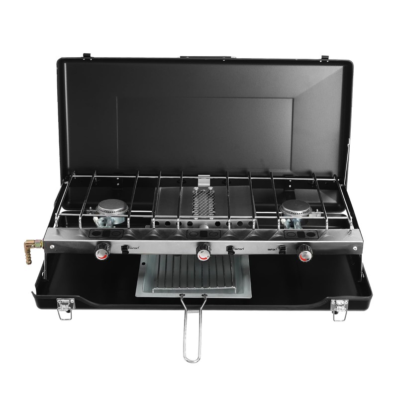 3 Burner Modern Portable Cooking Propane Butane Gas Camping Stove