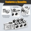 Battery Terminal Connectors, 12-Way Battery Terminal Clamps, BetyBedy Battery Terminals