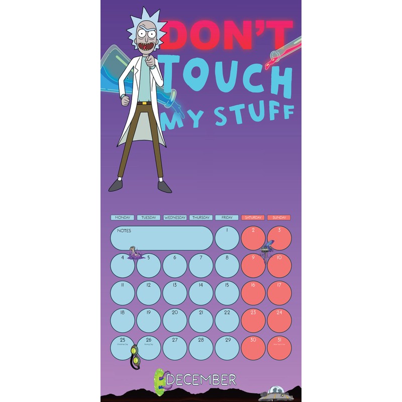 Rick & Morty Square Calendar