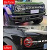 POETRYXIAO Bronco Headlight Guard Cover for 2021-2023 Ford Bronco,Headlight Lamp