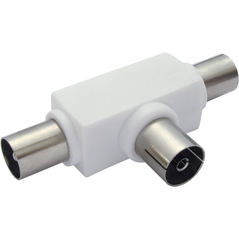 Schwaiger ASV25532 2x Plug-In Connector Splitter White