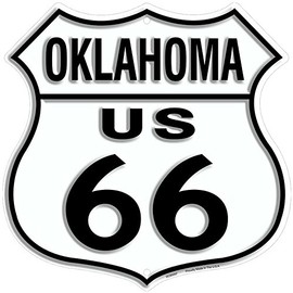 Signs 4 Fun SH66O 66 OK Shield Sign