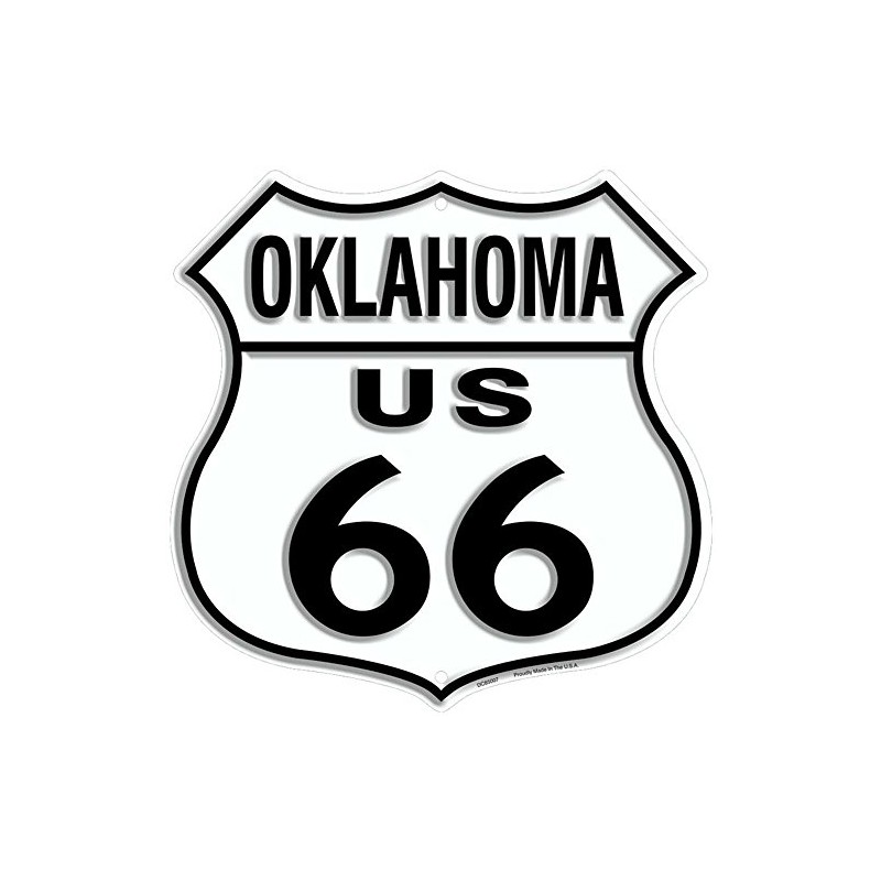 Signs 4 Fun SH66O 66 OK Shield Sign