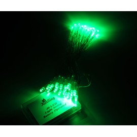 Karlling Battery Operated Green 40 LED Fairy Light String Wedding Party Xmas Christmas Decorations(Green)