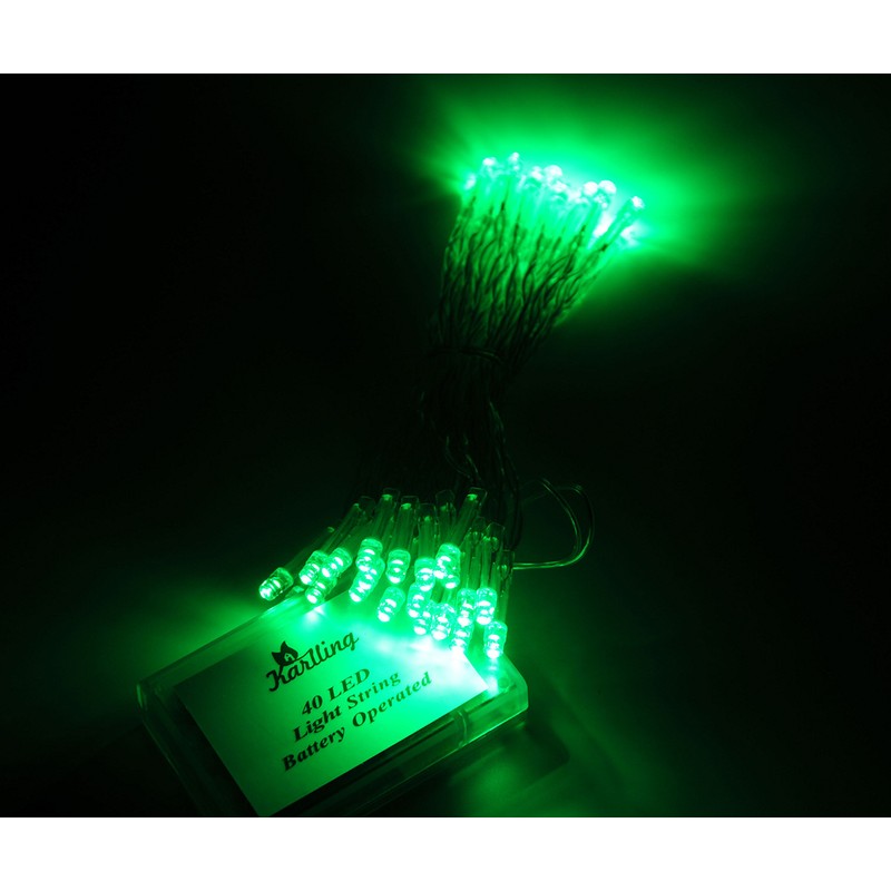 Karlling Battery Operated Green 40 LED Fairy Light String Wedding