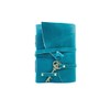 OVERDOSE Leather Journal Turquoise Leather Cover Leaf Diary with Key
