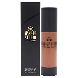 Make-Up Studio Professional Make-Up Fluid Foundation No Transfer - Creates A Soft-Focus, Velvety Natural Finish - Delivers Long-Wearing Light To Medium Coverage - Cb5 Mocca - 1.18 Oz