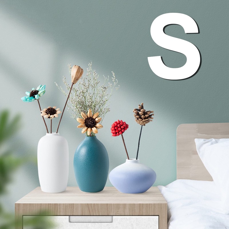 12 Inch Wooden Letter S, 1/4 Inch Thick Large Unfinished