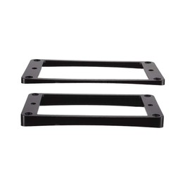 sourcing map 2 Sets Humbucker Pickup Ring Pickup Mounting Frame Curved Base 35 for Neck and 79 for Bridge Pickup Cream Black