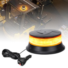OPPBUY Beacon Lights for Trucks with 16 Flashing Modes,Mini Size High Bright Amber Strobe Light Waterproof Emergency Flashing Warning Strobe Light for DC 12-24V Vehicle Trucks